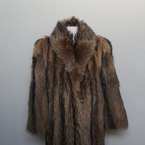 Tanuki Fur Coat - Full Length